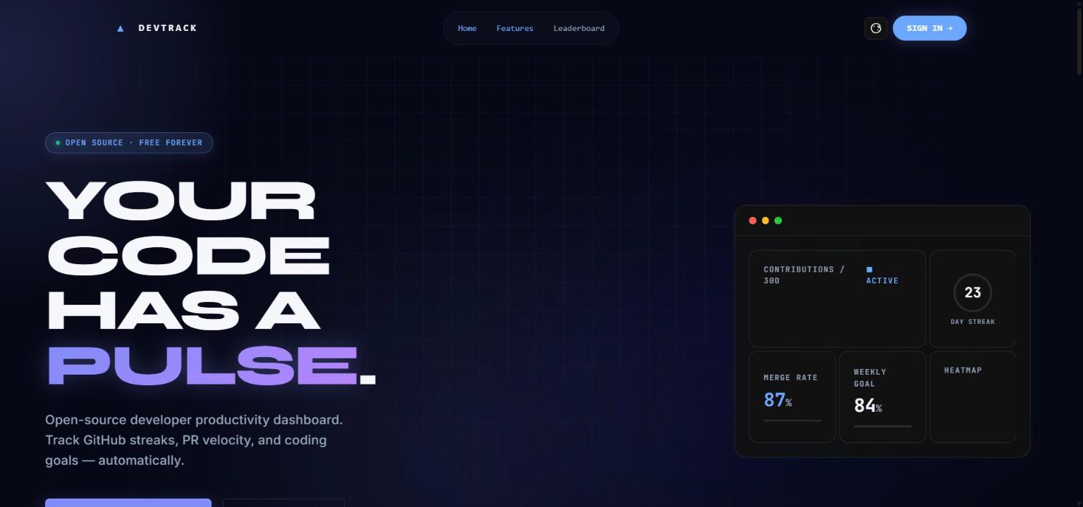 DevTrack preview