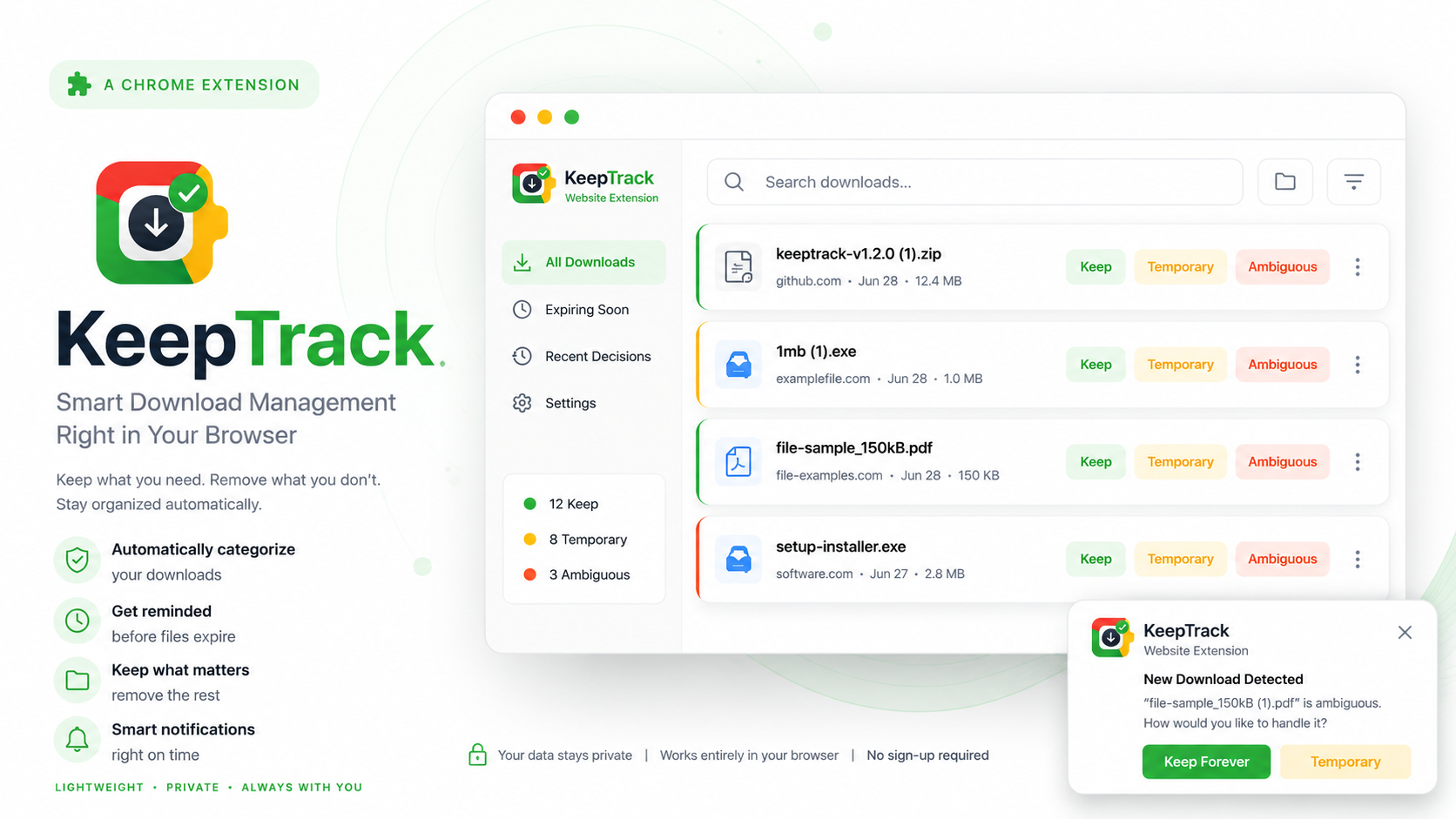 KeepTrack preview